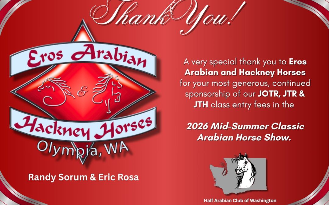 Eros Arabians Sponsoring Youth Classes